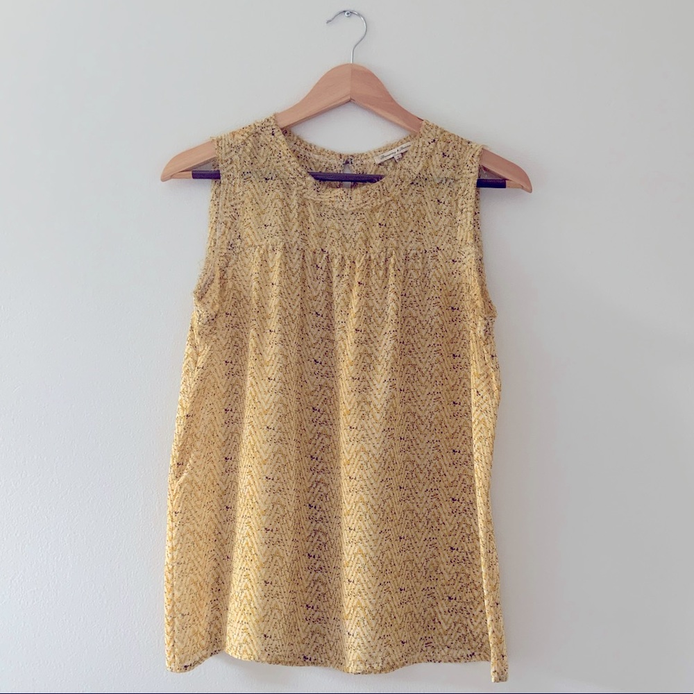 Madewell Silk Sunshadow Tank in Warm Honeysuckle